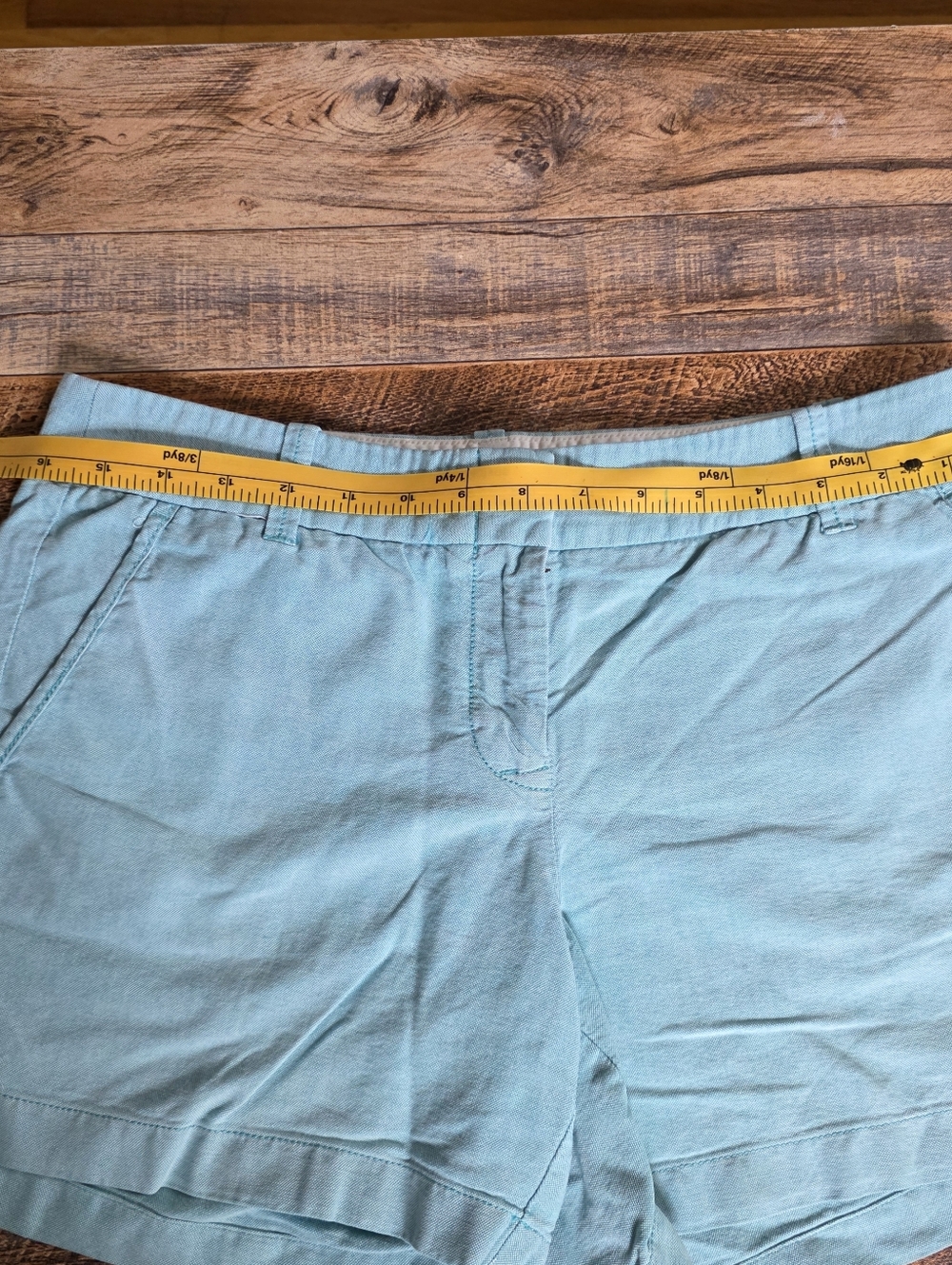 J. Crew City Fit Light Blue Chino Shorts - Size 6 - Picture 3 of 7